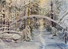 Aquarellbild Original 30x22