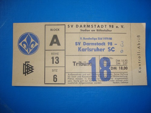 Ticket darmstadt 98 - ticket,