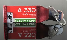 Air Berlin A330 Schlüsselanhänger by FlapsFive  original Safety Card | Belt