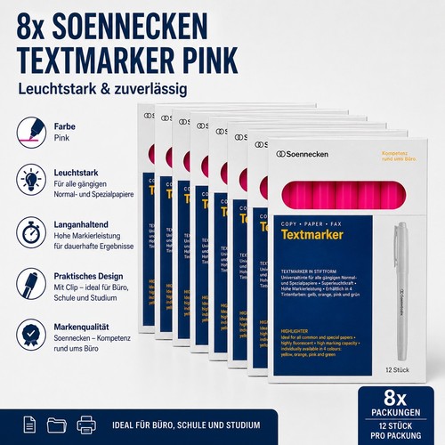 Textmarker soennecken - 8x,