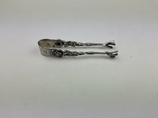 Vintage Zuckerzange, 835 Silber, Hildesheimer Rose,August Betz, Schwäbisch Gmünd