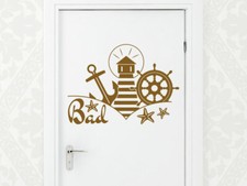 Wandtattoo Badezimmer Tür