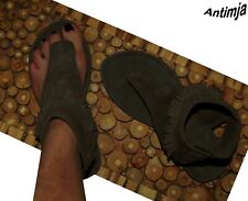 Zehentrenner Wildleder Fransen Mokassin Sandale Hippie Festival Fransen Sandale