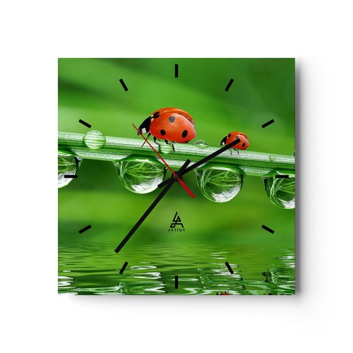 Modern wanduhr 40x40cm analog - 40x40cm,