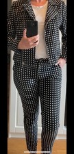 Alba Moda Hosenanzug Anzug Blazer Set Hochzeit Standesamt Business schwarz weiß