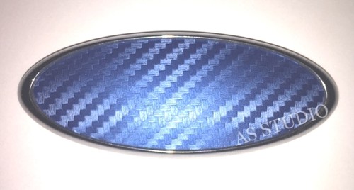 Folie 164x69mm carbon blau - 2x,