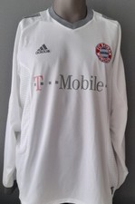 FC ⚽Bayern⚽München Trikot 2XL Saison 2002 Telekom Weiß Triko Langarm Adidas