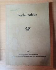 Postleitzahle Buch 1961