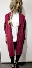 "Someday" Mantel Longjacke Oversize Boulce' Optik Gr.40 Lila Burgunderrot 