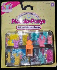 My Little Pony G1 Petite Mein Kleines Pony Piccolo Ponys Seidenlöckchen NRFB OVP