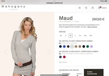 Cashmere-Strickkleid; 100% Kaschmir, Mahogany Cashmere, Graumeliert, XS, Neu