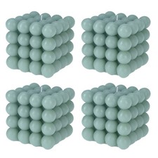 4x Deko Bubble Kerze Grün