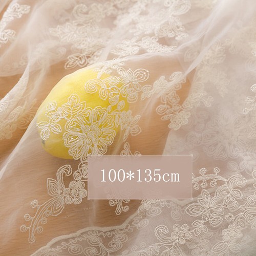Organza bestickt blumen - organza,