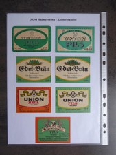 Bieretiketten DDR, (a10) Verschiedene