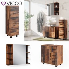 Badmöbelset Badezimmerschrank Badschrank Badezimmer Ilias old style modern Vicco