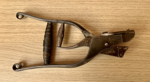 Alte schaffner lochzange - schaffner,