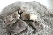 Treibholz 5 x Mini-Skulptur L