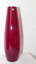 Vase Gral Glas Rot 26 cm 50er