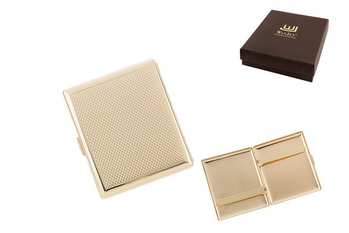Zigarettenetui metall gold - gold, mit