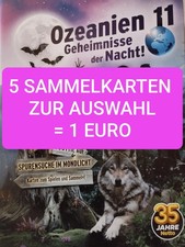 OZEANIEN 11 SAMMELKARTEN 💜 GEHEIMNISSE DER NACHT - 5 Karten zur Auswahl 
