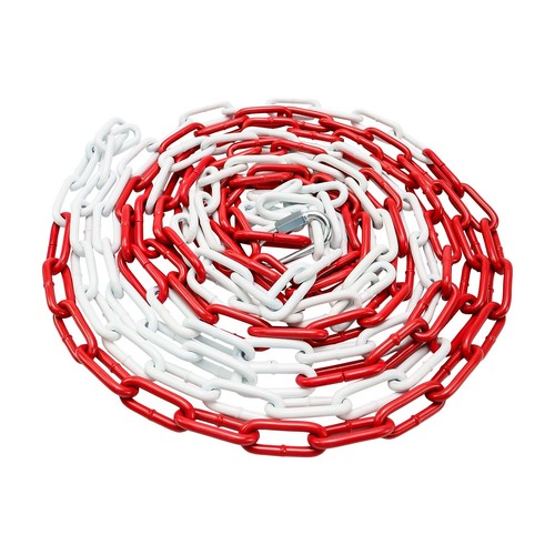 Absperrkette rot weiß - absperrkette, rot-weiß
