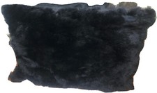 Luxus Fellkissen echtes Kaninchenfell Rabbit Kissen 40x60 cm schwarz Neu