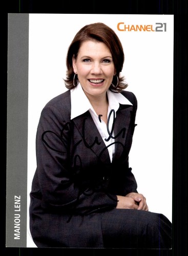 Manou lenz autogrammkarte - lenz,