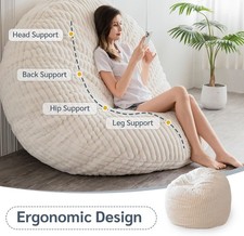 Riesiger Kunstfell Sitzsack