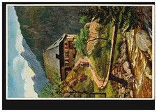 Künstler-AK Bergbauernhof mit Fluss und Brücke, Verlag T.S.N., ungebraucht