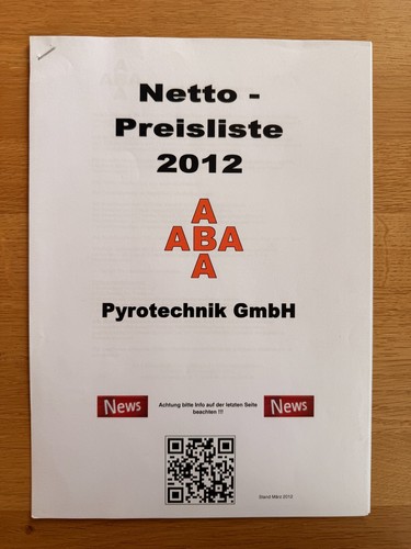 Alte aba pyrotechnik - alte,