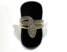 585/- 14kt Gold Ring, Diamanten, ca. 0,26 ct, Gr. 60, Schlange, guter Zustand.