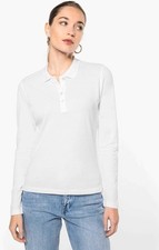 Damen Langarm-Polohemd