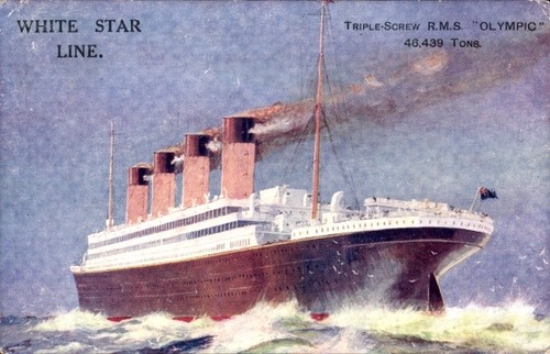 Dampfer rms olympic white - dampfer,