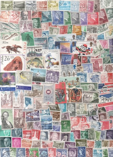 160 verschiedene briefmarken - 160,