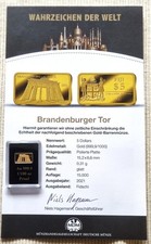 Gold Barren 1/100 Wahrzeichen der Welt  999 Au ; 6 Barren aus Gold