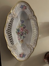 Rosenthal Sanssouci Durchbruchschale  Classic Rose Goldverzierungen