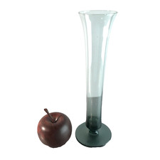 Vintage rauchglas vase - vintage,