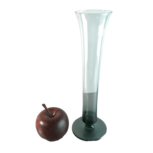 Vintage rauchglas vase 50er - rauchglas,