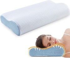 Ecosafeter 2025 Memory Foam Nackenkissen - Ergonomisch, Orthopädisch - Mit Eisse