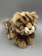 Teddy Hermann Collection Wildkatze getigert Wald Stofftier Plüsch sitzend 30 cm
