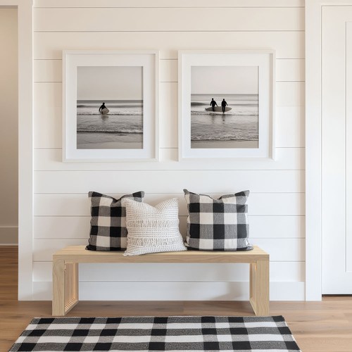 Sitzbank holz garderobenbank - holz,
