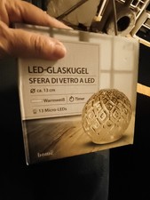 LED Glaskugel Beleuchtet Gold Warmweiss