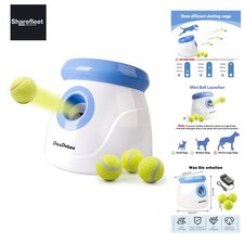 Automatischer Ballwerfer, Hunde Ball Interaktive Ballwurfmaschine 3 Tennisbäl...