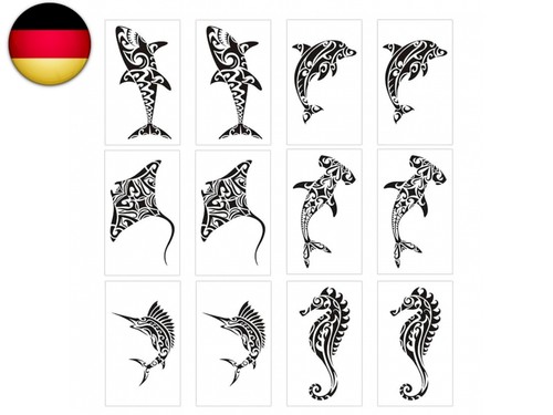 Temporäre tattoos stück - temporäre, tattoos,