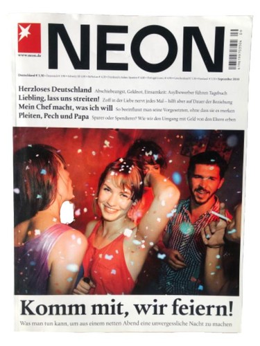 Neon zeitschrift september - neon,