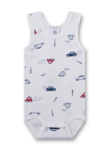 Baby body arm autos weiß - baby-body,