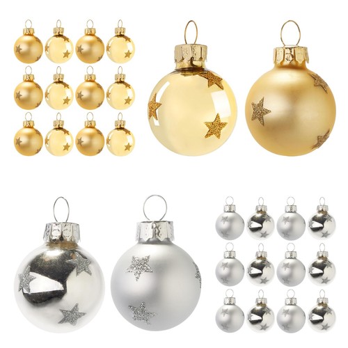 Weihnachtskugeln sterne 3cm - 12,