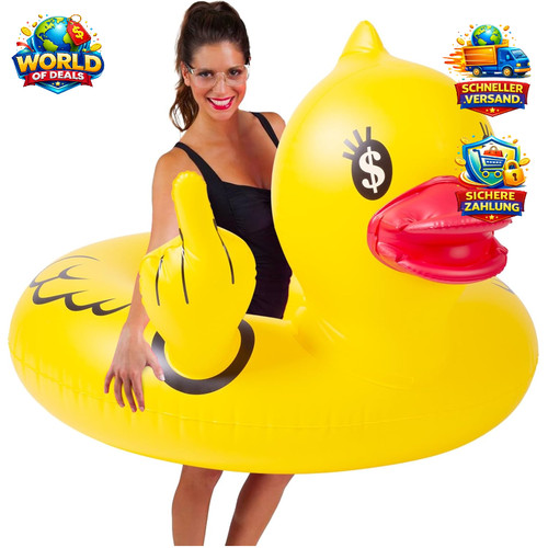 Aufblasbares schwimmtier ente - aufblasbares,