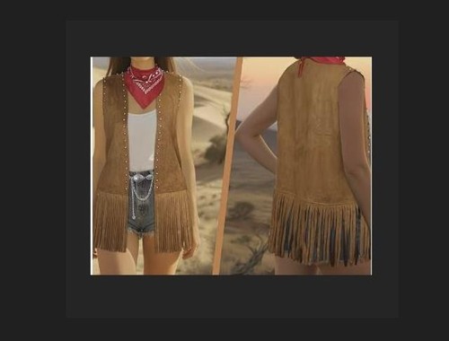 Western cowboy weste mit - weste,
