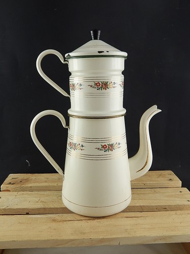 Vintage frankreich kaffeekanne - vintage,